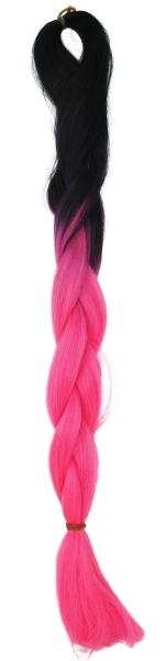 ombre braids plack pink